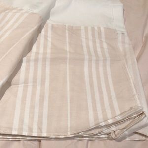 NWOT West Point Stevens pink stripe twin dust ruffle